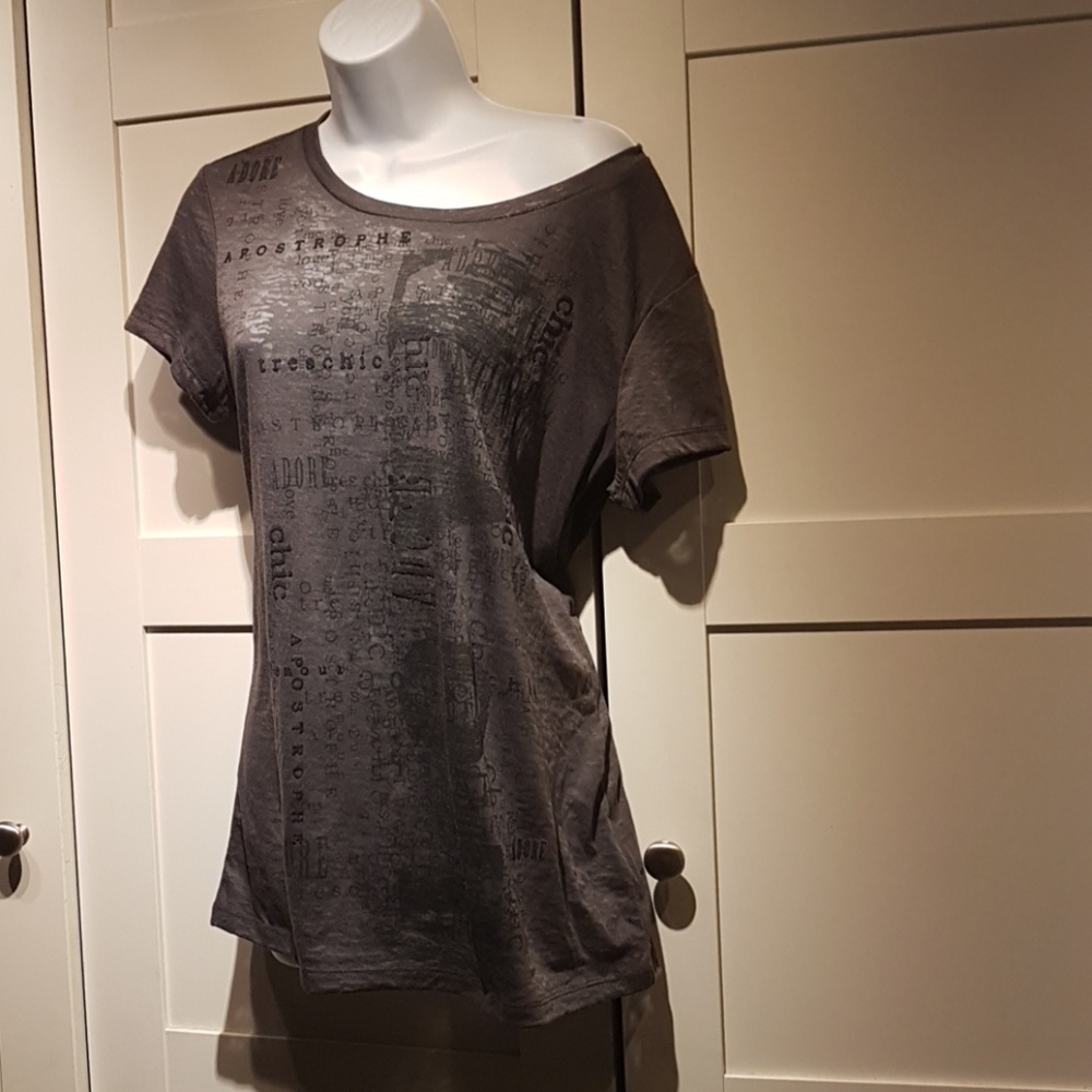 Apostrophe Burnout Print Tee